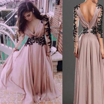 Evening Gown,A-line Evening Gown,Chiffon Evening Gown,Hot Style Evening Dress,Party Dress,Full Sleeved Evening Dresses,Long Evening Gown,Fashion Evening Gown,Party Dress,Modest Party Dress,Dress for Evening Hg668