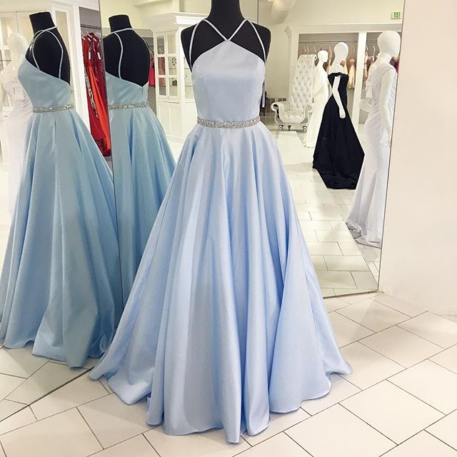 Charming Prom Gowns, Elegant Evening Party Dress, Formal Prom Dresses, Satin Prom Gowns With Straps, Off Shoulder Evening Dress Hg1629
